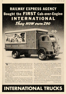 1938 Ad International Cab-Over-Engine Trucks Railway - ORIGINAL ADVERTISING TK1