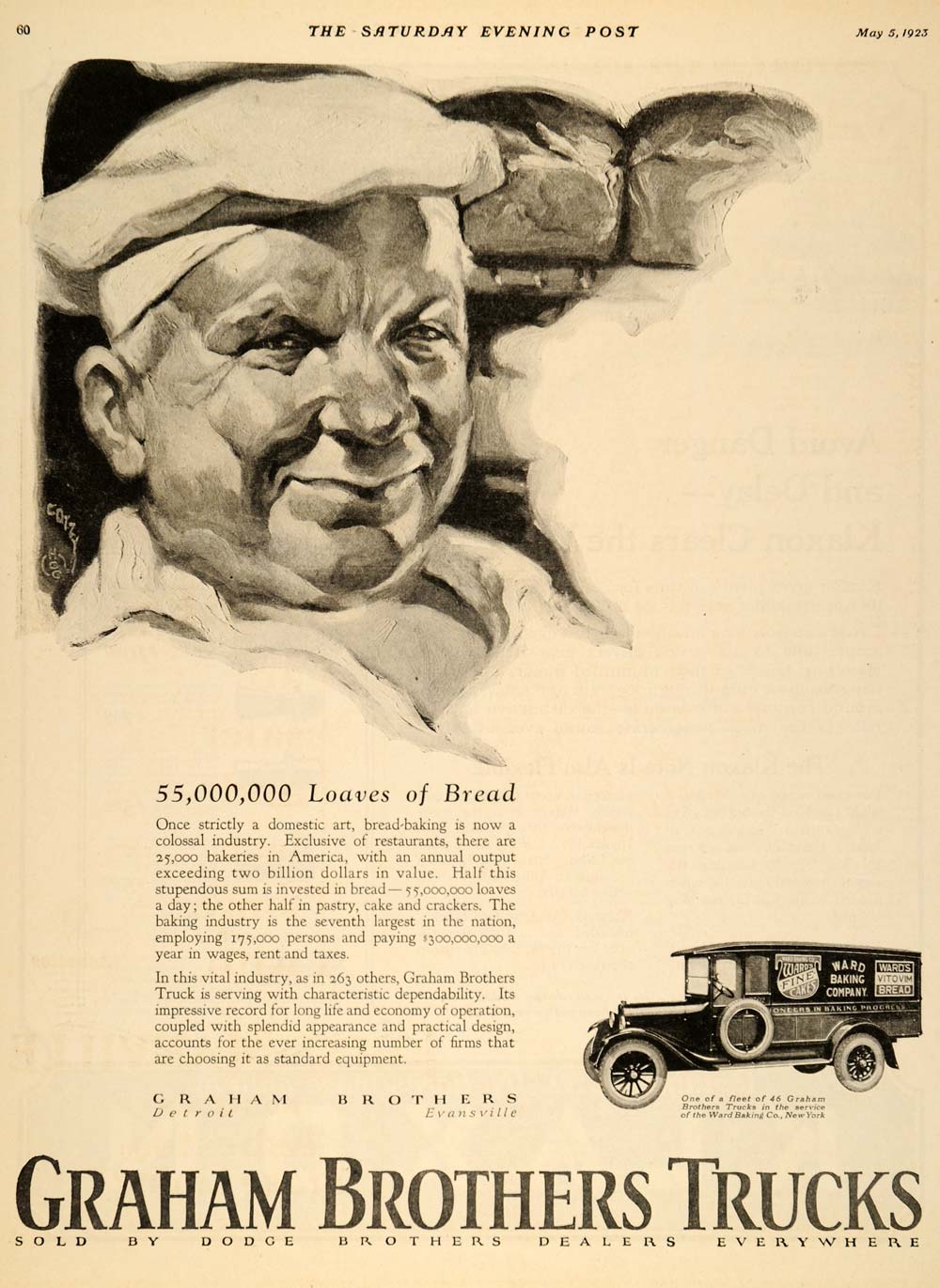 1923 Ad Graham Brothers Trucks Cotzy Baking Bakeries - ORIGINAL ADVERTISING TK1