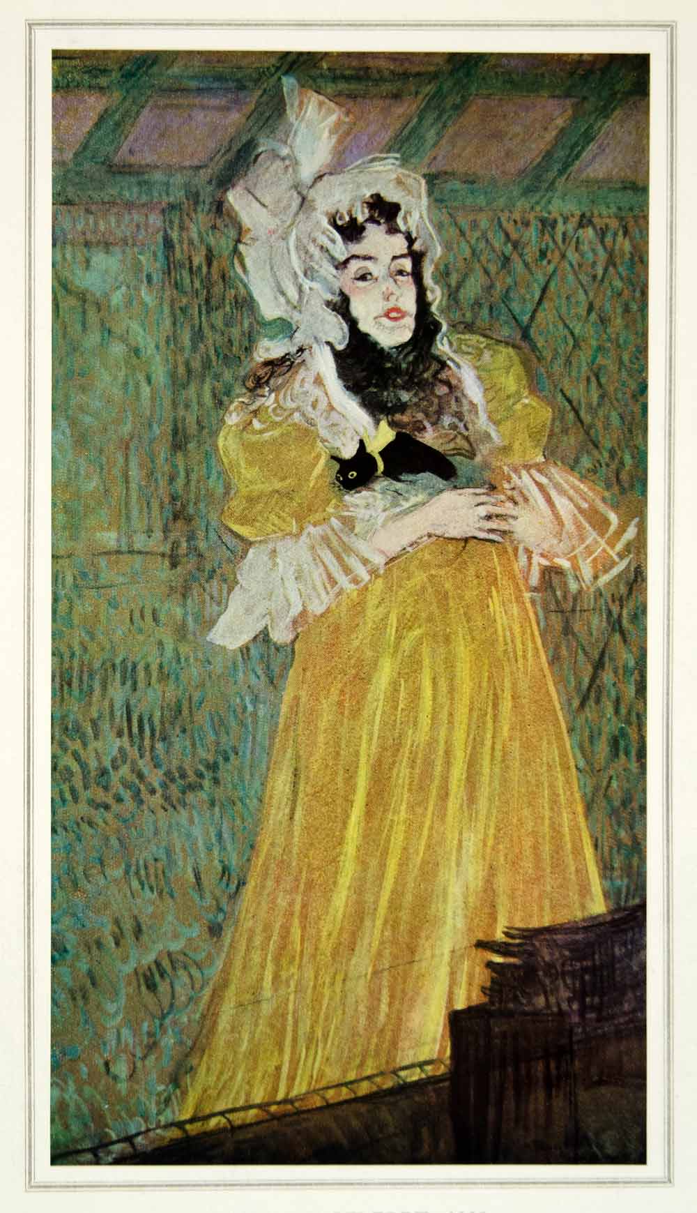 1939 Print Miss May Belfort Henri Toulouse-Lautrec Portrait French