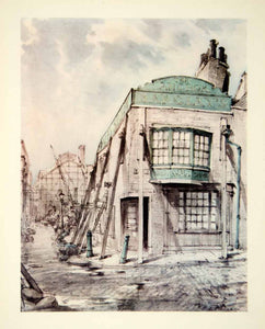 1948 Color Print Anchor Tavern Bar Bankside London England E. B. Musman TLE1