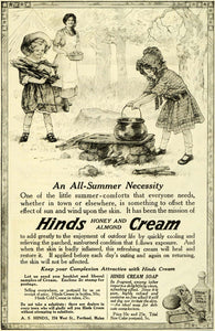 1916 Ad Hinds Honey Almond Cream Children Camping Cooking Stew Toiletries TLW2
