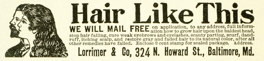 1901 Ad Lorrimer Thinning Hair Care Eyebrows Eyelashes Beauty Products TLW2