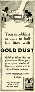 1914 Ad Gold Dust Twins Washing Powder N. K. Fairbank Cleaning Products TLW2
