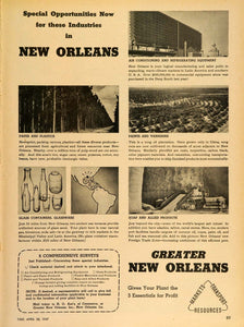 1947 Ad New Orleans Industry Tung Oil Plantation Paper - ORIGINAL TM1