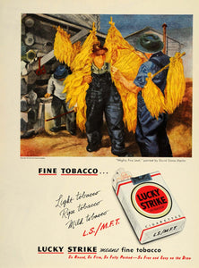 1947 Ad Lucky Strike Cigarettes David Stone Martin - ORIGINAL ADVERTISING TM1