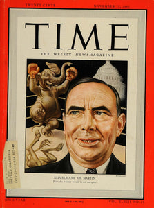 1946 Cover TIME Joseph William Martin Jr. Artzybasheff - ORIGINAL TM1