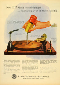 1952 Ad RCA Victor Record Changer Radio America - ORIGINAL ADVERTISING TM3