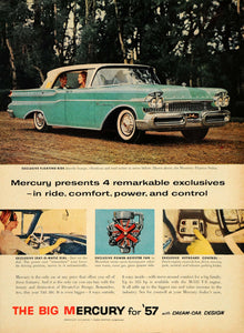 1957 Ad Big M Mercury Monterey Phaeton M-335 V8 Engine - ORIGINAL TM3