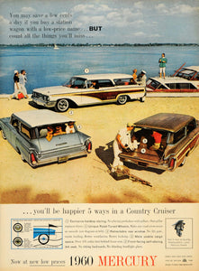 1959 Ad Beach '60 Mercury Country Cruiser Station Wagon - ORIGINAL TM3