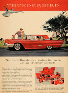 1958 Ad Ford Thunderbird Golf Course 352 Special V8 - ORIGINAL ADVERTISING TM3