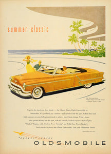 1953 Ad Oldsmobile Summer Classic 98 Convertible Coupe - ORIGINAL TM3