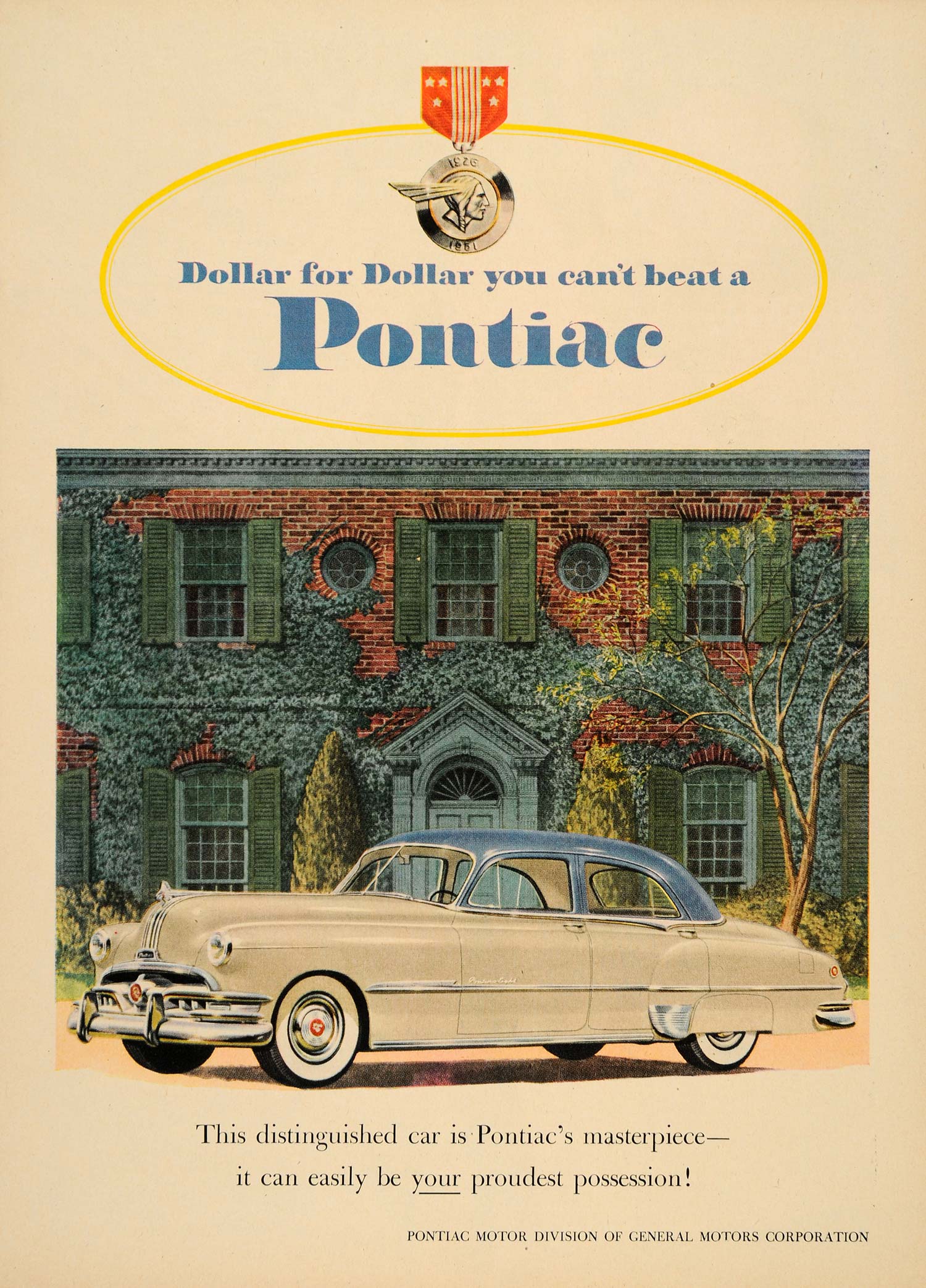 1950 Ad Pontiac General Motors Cars GM Country Estate - ORIGINAL ADVERTISING TM3