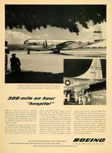 1950 Ad C-97 Stratofreighter Boeing Hospital Air Force - ORIGINAL TM3