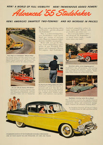 1955 Ad Studebaker Packard Automobile Features Gas Pump - ORIGINAL TM3