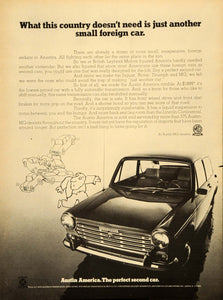 1969 Ad Austin American Vintage British Leyland Motors - ORIGINAL TM3