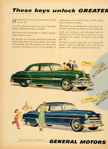1952 Ad Pontiac Chevrolet General Motors Cadillac Buick - ORIGINAL TM3
