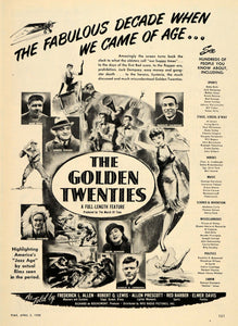 1950 Ad Golden Twenties Movie Rochemont RKO Radio Lewis - ORIGINAL TM3