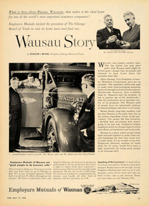 1954 Ad Employers Mutuals Insurance Wausau Story Roehl - ORIGINAL TM3