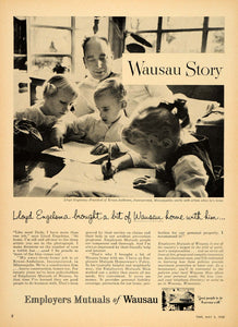 1958 Ad Employers Mutuals Wausau Kraus-Anderson - ORIGINAL ADVERTISING TM3