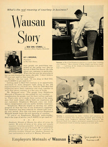 1960 Ad Employers Mutuals Wausau Alf. L. Bergerud - ORIGINAL ADVERTISING TM3