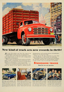 1950 Ad Studebaker Trucks Father Son Thrift Hauling - ORIGINAL ADVERTISING TM3