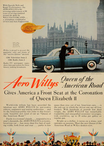 1953 Ad Aero Willys-Overland House of Parliment London - ORIGINAL TM3