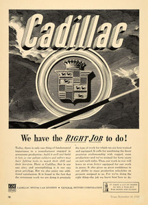 1942 Ad Cadillac War Bonds Stamps Luxury Cars GM WWII - ORIGINAL ADVERTISING TM3