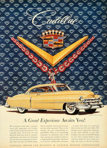1952 Ad Harry Winston Jewelry Vintage Cadillac GM - ORIGINAL ADVERTISING TM3