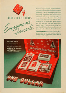 1935 Ad J. B. Williams Holiday Package Men's Shaving - ORIGINAL ADVERTISING TM4