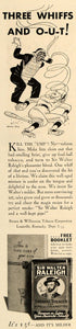 1935 Ad Brown Williamson Walter Raleigh Tobacco Umpire - ORIGINAL TM4