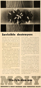 1935 Ad Climax Molybdenum Steel Iron Alloys Termites - ORIGINAL ADVERTISING TM4