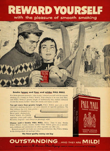 1955 Ad American Tobacco Co. Pall Mall Cigarettes Woman - ORIGINAL TM5