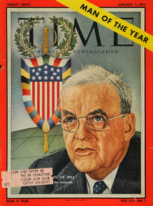 1955 Cover Time John Foster Dulles Secretary of State - ORIGINAL TM5