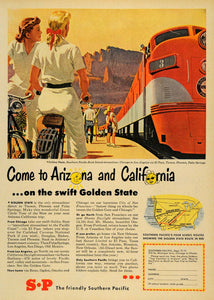 1950 Ad Southern Pacific Rock Island Train Railway - ORIGINAL ADVERTISING TM5