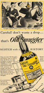 1950 Ad Gaelic Old Smuggler Scotch Whisky Equestrian - ORIGINAL ADVERTISING TM5