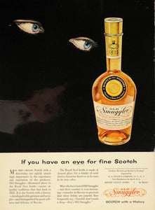 1955 Ad Old Smuggler Scotch Whisky Alcohol Beverage - ORIGINAL ADVERTISING TM5