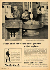 1951 Ad Fairfax Towels Cotton Bathroom Muncie Indiana - ORIGINAL ADVERTISING TM5