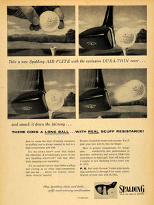 1955 Ad Spalding Golf Balls Sport Air-Flite Synchro - ORIGINAL ADVERTISING TM5