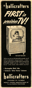 1950 Ad Television Hallicrafters TV Chicago Illinois - ORIGINAL ADVERTISING TM5