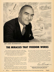 1956 Ad American Petroleum Institute Eddie Rickenbacker - ORIGINAL TM6