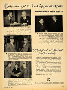 1951 Ad U. S. Saving Defense Bonds Minkwic Doolittle - ORIGINAL ADVERTISING TM6