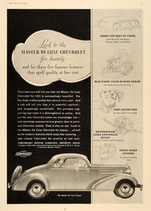 1935 Ad Chevrolet Motor Detoit Automobile Car Engine - ORIGINAL ADVERTISING TM6