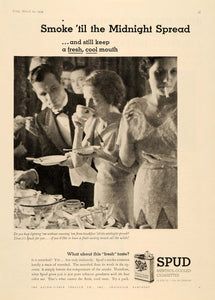 1934 Ad Spud Menthol Cigarettes Smoking Pack Tobacco - ORIGINAL ADVERTISING TM6