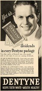 1935 Ad Dentyne Chewing Bubble Gum Teeth White Candy - ORIGINAL ADVERTISING TM6