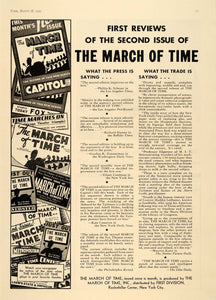 1935 Ad March of Time Monthly Publication Rockefeller - ORIGINAL ADVERTISING TM6