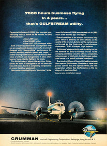 1965 Ad Grumman Aircraft Engineering Corp. Airplane - ORIGINAL ADVERTISING TM6