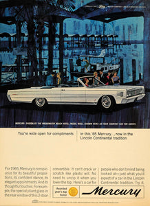1965 Ad Ford Motor Co Mercury Broadwater Beach Hotel MS - ORIGINAL TM6
