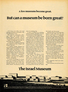 1965 Ad Al Israel Airlines Logo Museum Aircraft Travel - ORIGINAL TM6