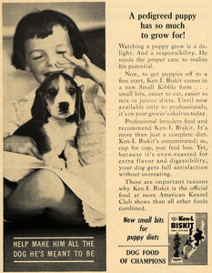 1964 Ad Ken-L Biskit Oven-Roasted Puppy Food Beagle - ORIGINAL ADVERTISING TM6
