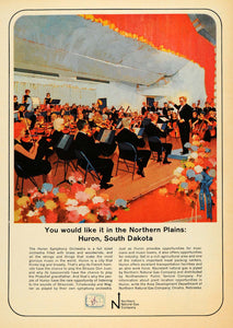 1965 Ad Northern Natural Gas Huron Symphony Orchestra - ORIGINAL ADVERTISING TM6